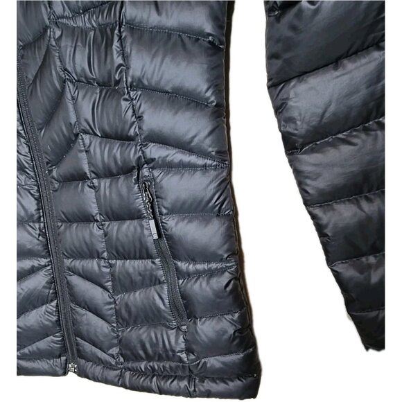 Orage Women's Black Quilted Puffer Down Coat Full Zip Size Small Packable t5 - Picture 4 of 10